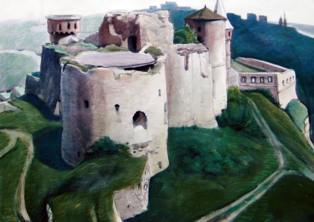 «Кам’янець-Подільський форт». 1991. Папір, пастель